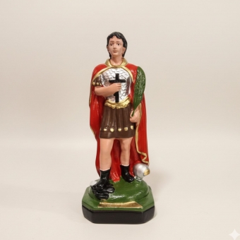 Santo Expedito 20cm Gesso 01 - Protetor Das Causas Urgentes