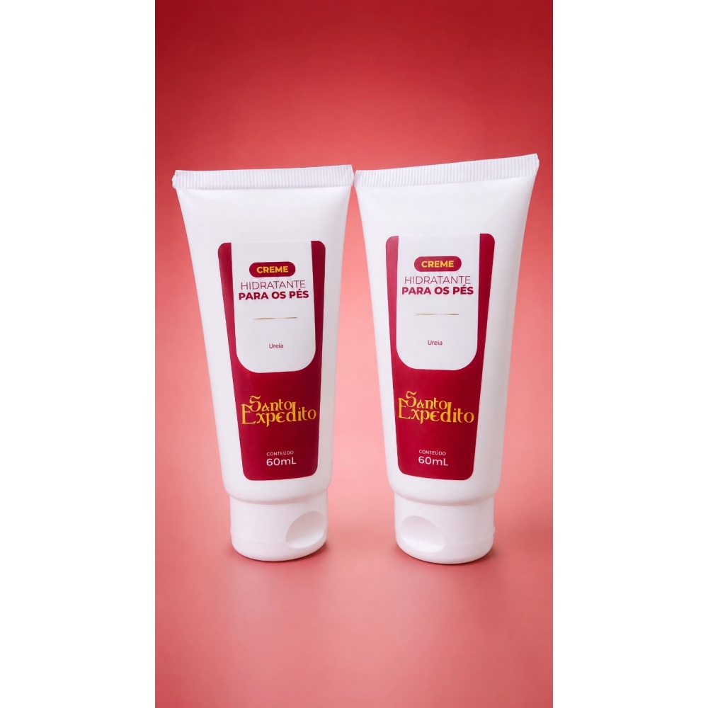 Kit com 02 Creme Hidratante Mãos e Unhas Santo Expedito 30ml