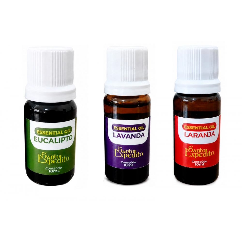 Kit 3 Óleos Essenciais Santo Expedito 10ml